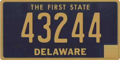 DE license plate 43244