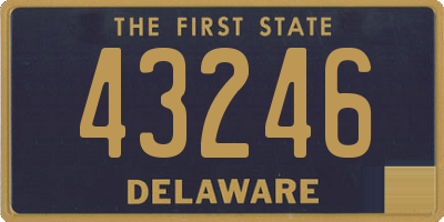 DE license plate 43246