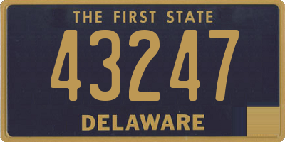 DE license plate 43247