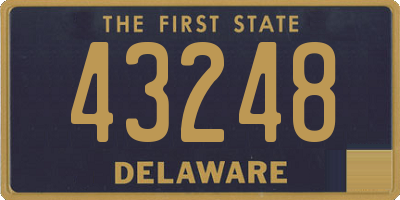 DE license plate 43248