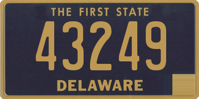 DE license plate 43249