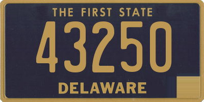 DE license plate 43250