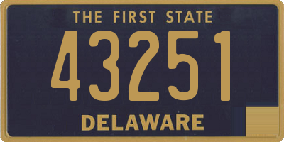 DE license plate 43251