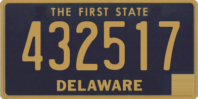 DE license plate 432517