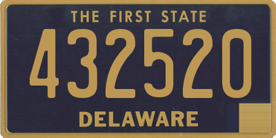 DE license plate 432520