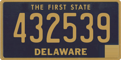 DE license plate 432539