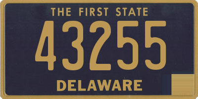 DE license plate 43255
