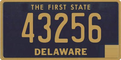 DE license plate 43256