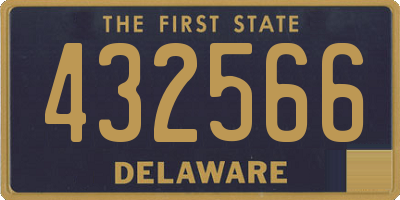 DE license plate 432566