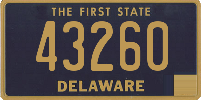 DE license plate 43260