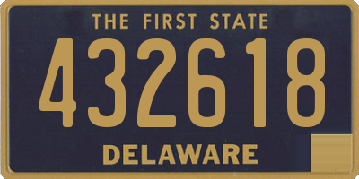 DE license plate 432618