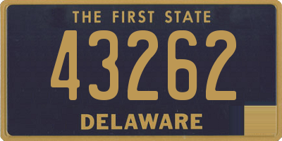 DE license plate 43262