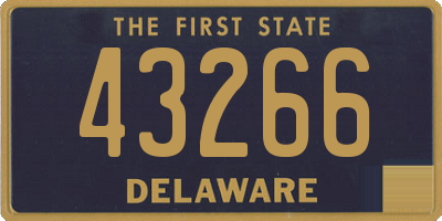 DE license plate 43266