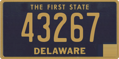 DE license plate 43267