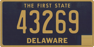 DE license plate 43269