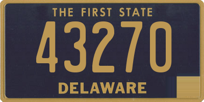 DE license plate 43270