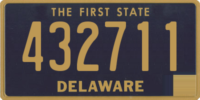 DE license plate 432711