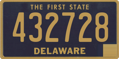 DE license plate 432728