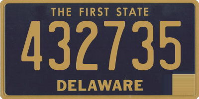 DE license plate 432735