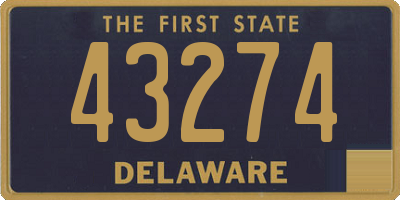 DE license plate 43274