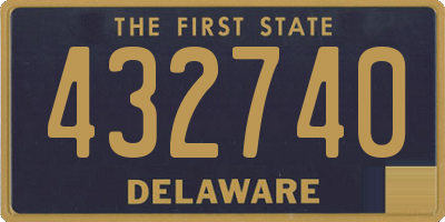 DE license plate 432740