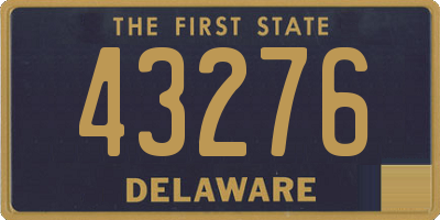 DE license plate 43276