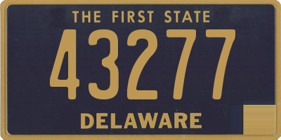 DE license plate 43277