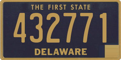 DE license plate 432771