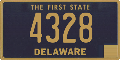 DE license plate 4328