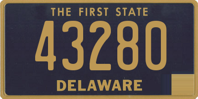 DE license plate 43280