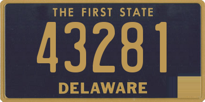 DE license plate 43281