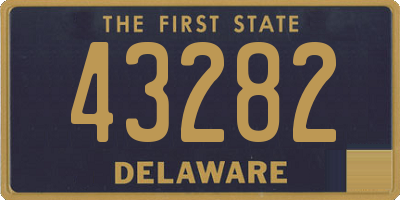 DE license plate 43282