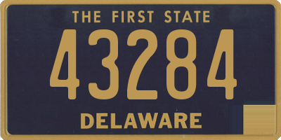 DE license plate 43284