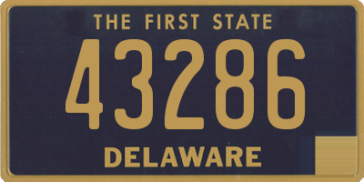 DE license plate 43286