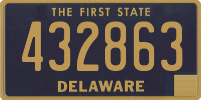 DE license plate 432863