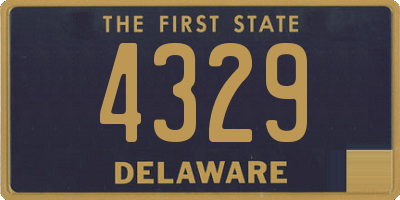 DE license plate 4329