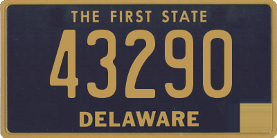 DE license plate 43290