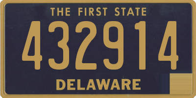 DE license plate 432914