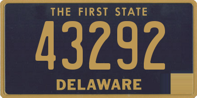 DE license plate 43292