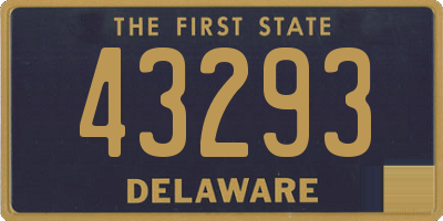 DE license plate 43293