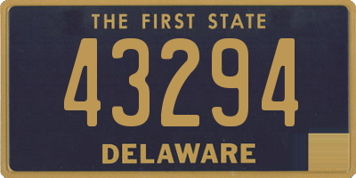 DE license plate 43294