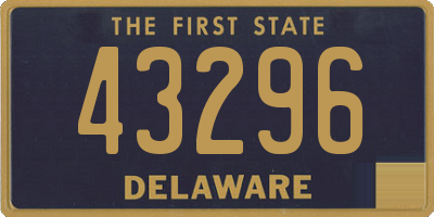DE license plate 43296
