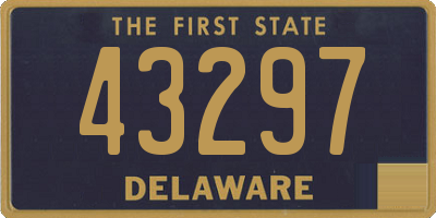 DE license plate 43297