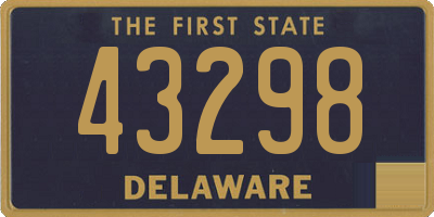 DE license plate 43298