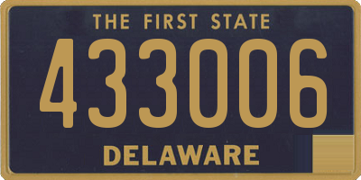 DE license plate 433006
