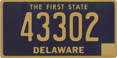 DE license plate 43302