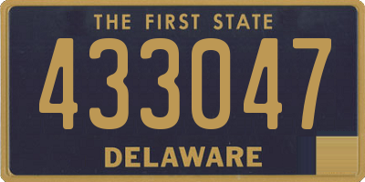 DE license plate 433047