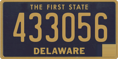 DE license plate 433056