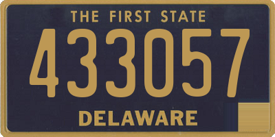 DE license plate 433057