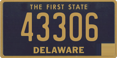 DE license plate 43306